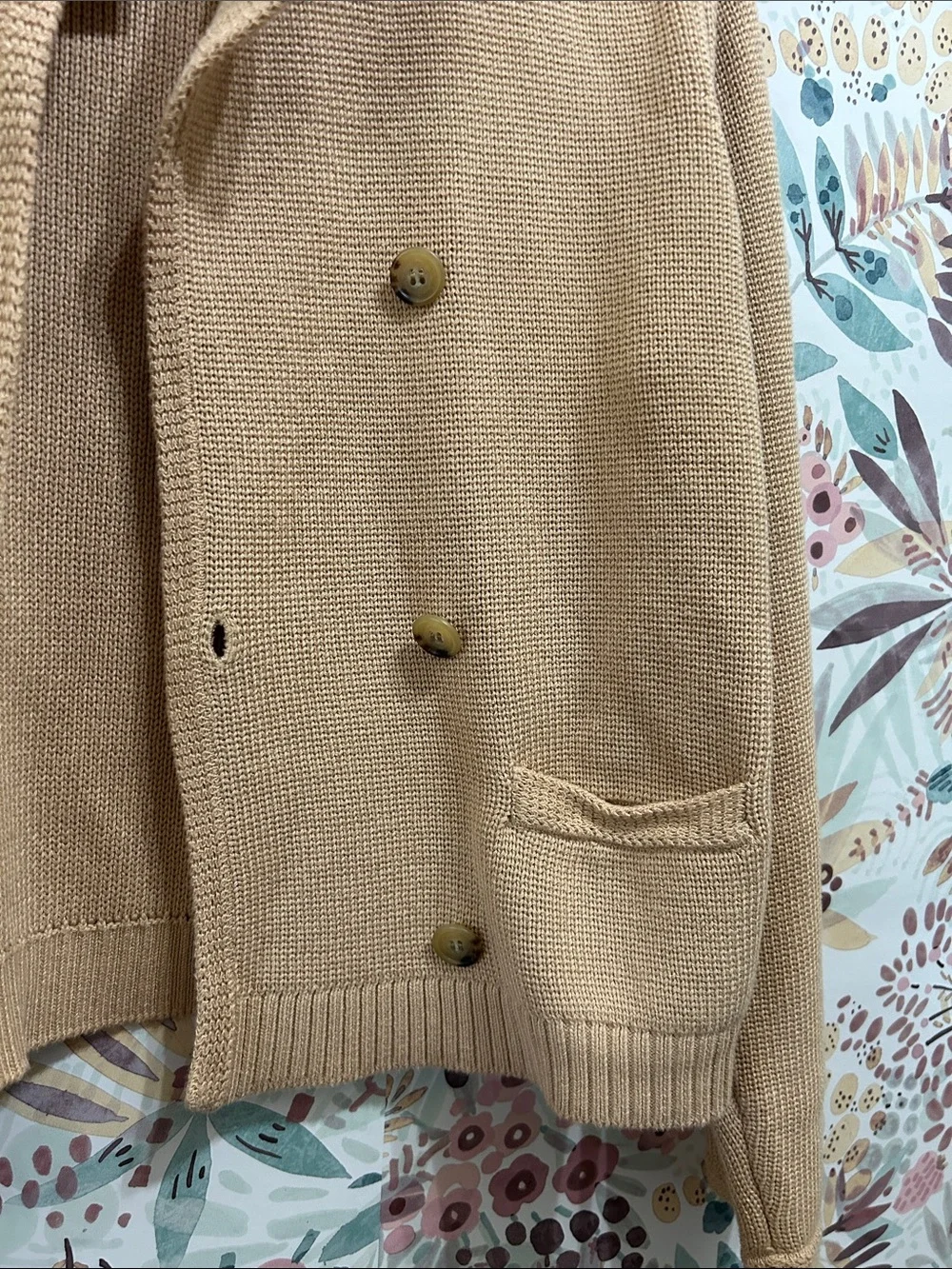 J. Crew NWT Marielle Crop Cardigan Jacket Size Medium Knit Cotton In Camel Tan